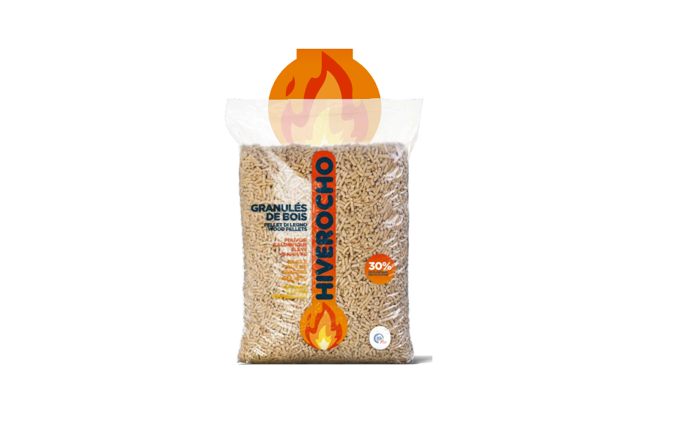 Lot de 5 sacs de 15kg de Pellets Hiverocho